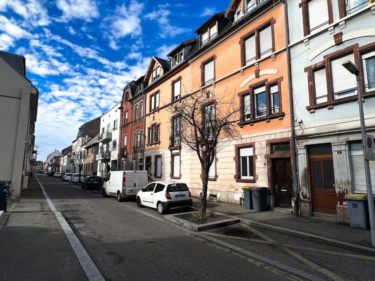 # Le 4 # Tres Beau Appartement T3 Neuf, Tout Confort, Mulhouse Centre Ville Dış mekan fotoğraf